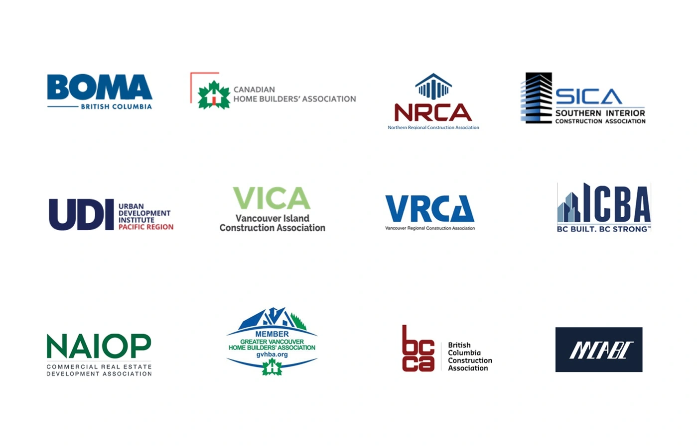 Logo's of organization that MNP is members  and sponsors of.