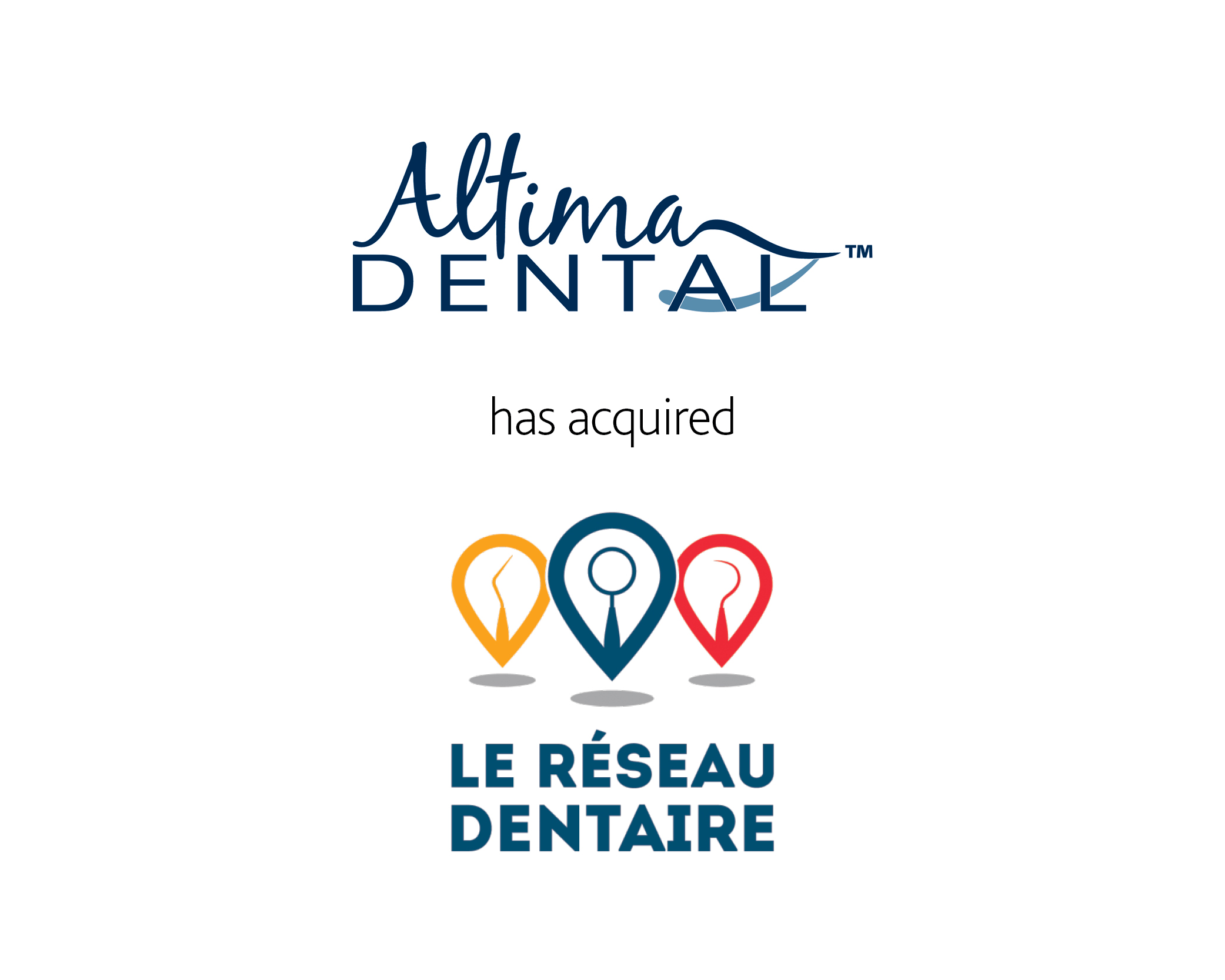 Altima Dental Centers Inc. has acquired Le Réseau Dentaire Inc.
