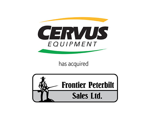 Cervus Equipment has acquired Frontier Peterbilt Sales Ltd.