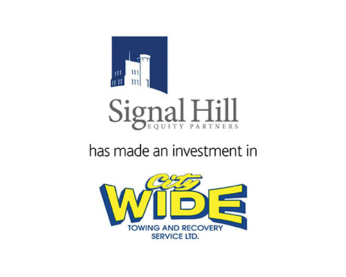 Signal Hill Equity Partners has made an investment in City Wide Towing and Recovery Service Ltd.