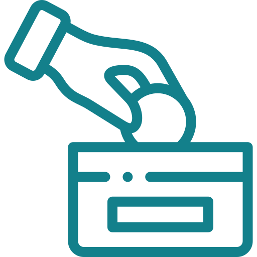 icon of a hand putting money into a wallet