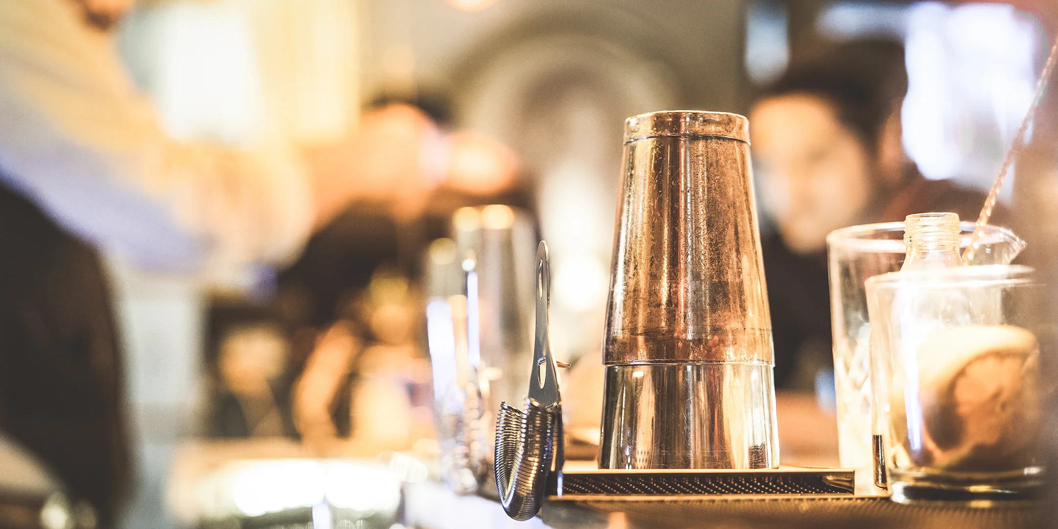 A group of people having a cocktail together