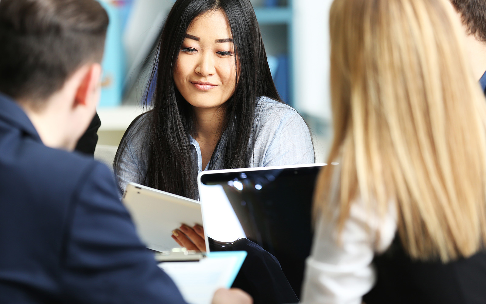 gathering discussing finance