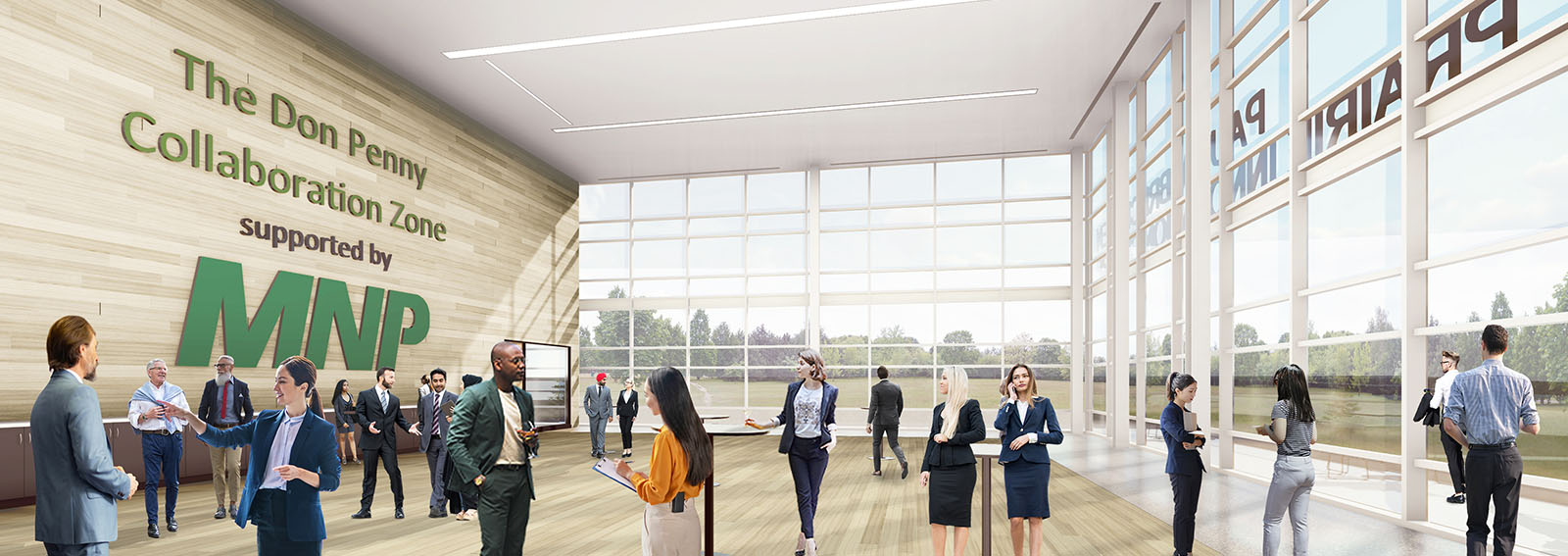 Lobby of the Collaboration Zone building