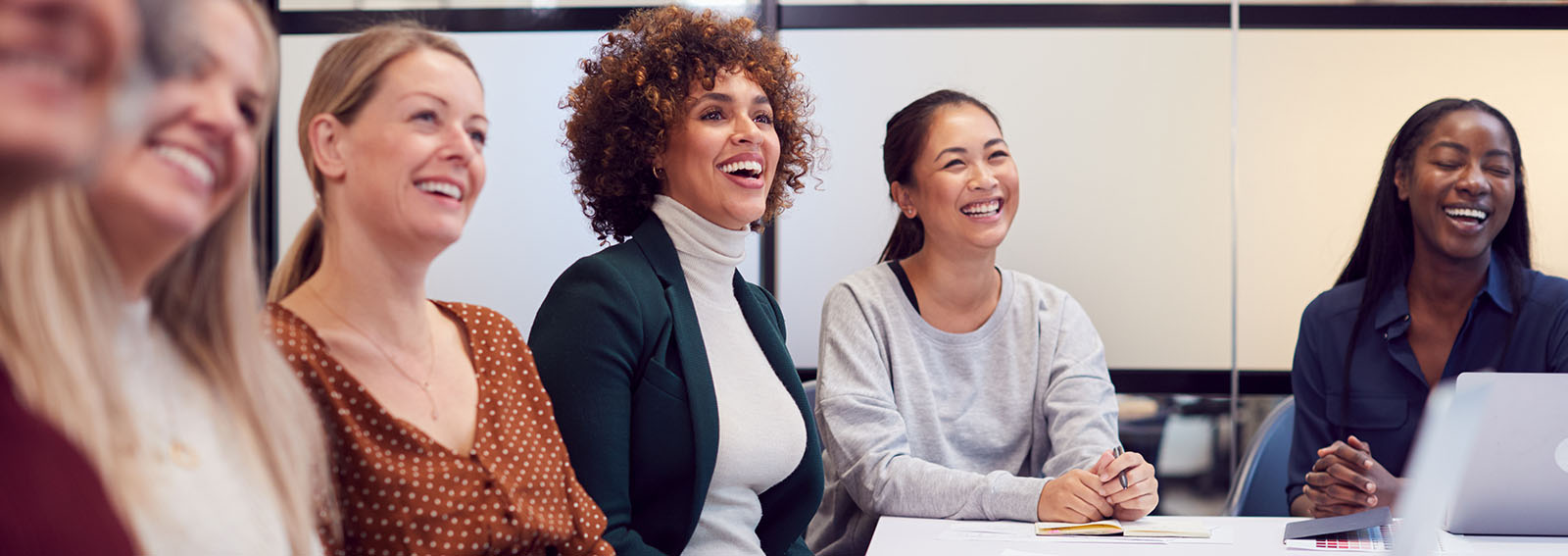 Group of female business leaders.
