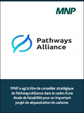 Pathways Alliance MNP a agi à titre de conseiller stratégique de Pathways Alliance dans le cadre d’une étude de faisabilité pour un important projet de séquestration de carbone.