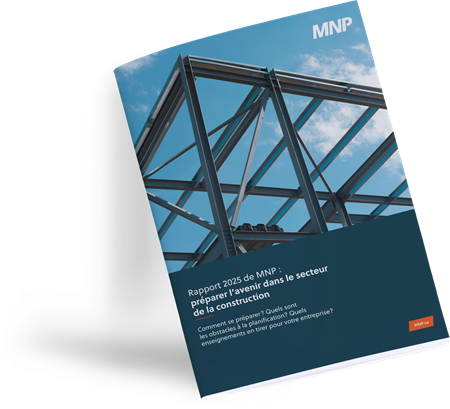 Maquette d'un rapport intitulé « Préparer le prochain chapitre de la construction : rapport MNP 2025 »
