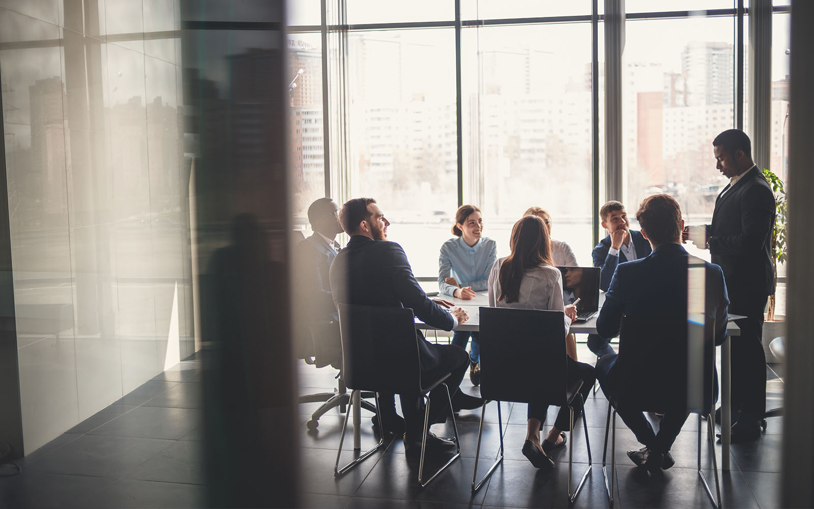 Professionals having a meeting