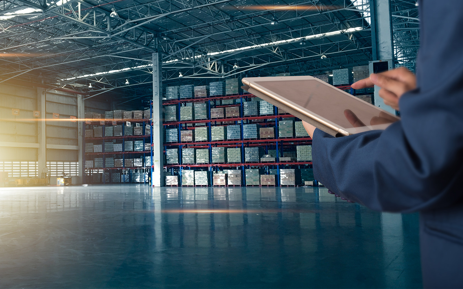 Person counting inventory on a tablet
