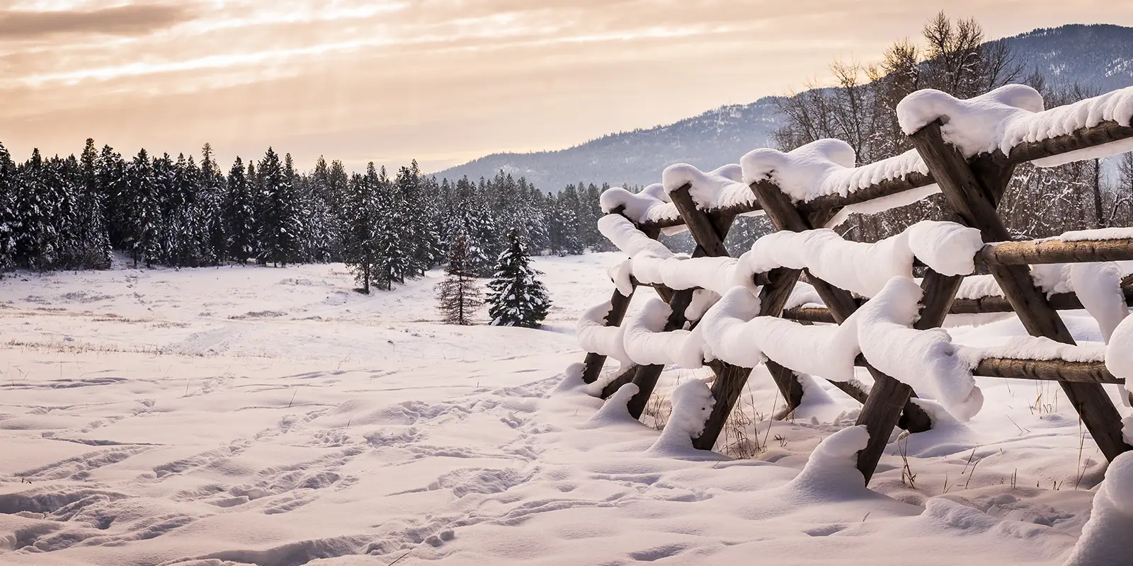 winter mountain scenery