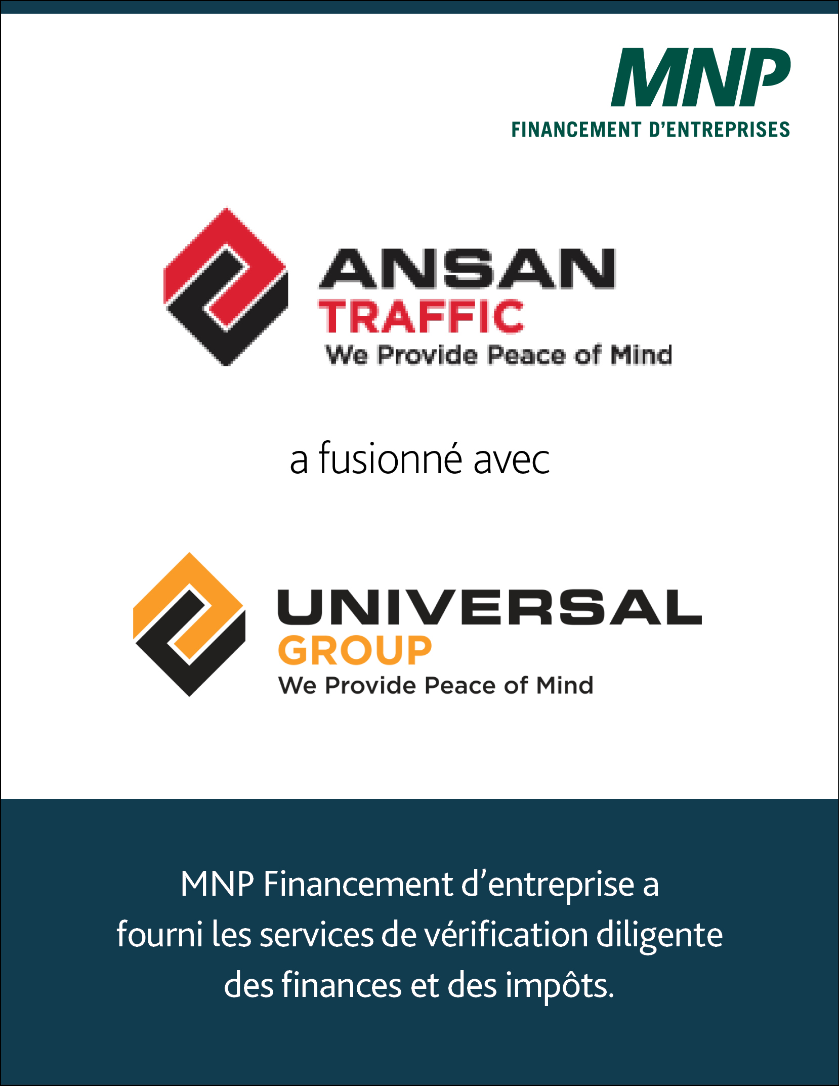 Ansan Traffic a fusionne avec Universal Group
