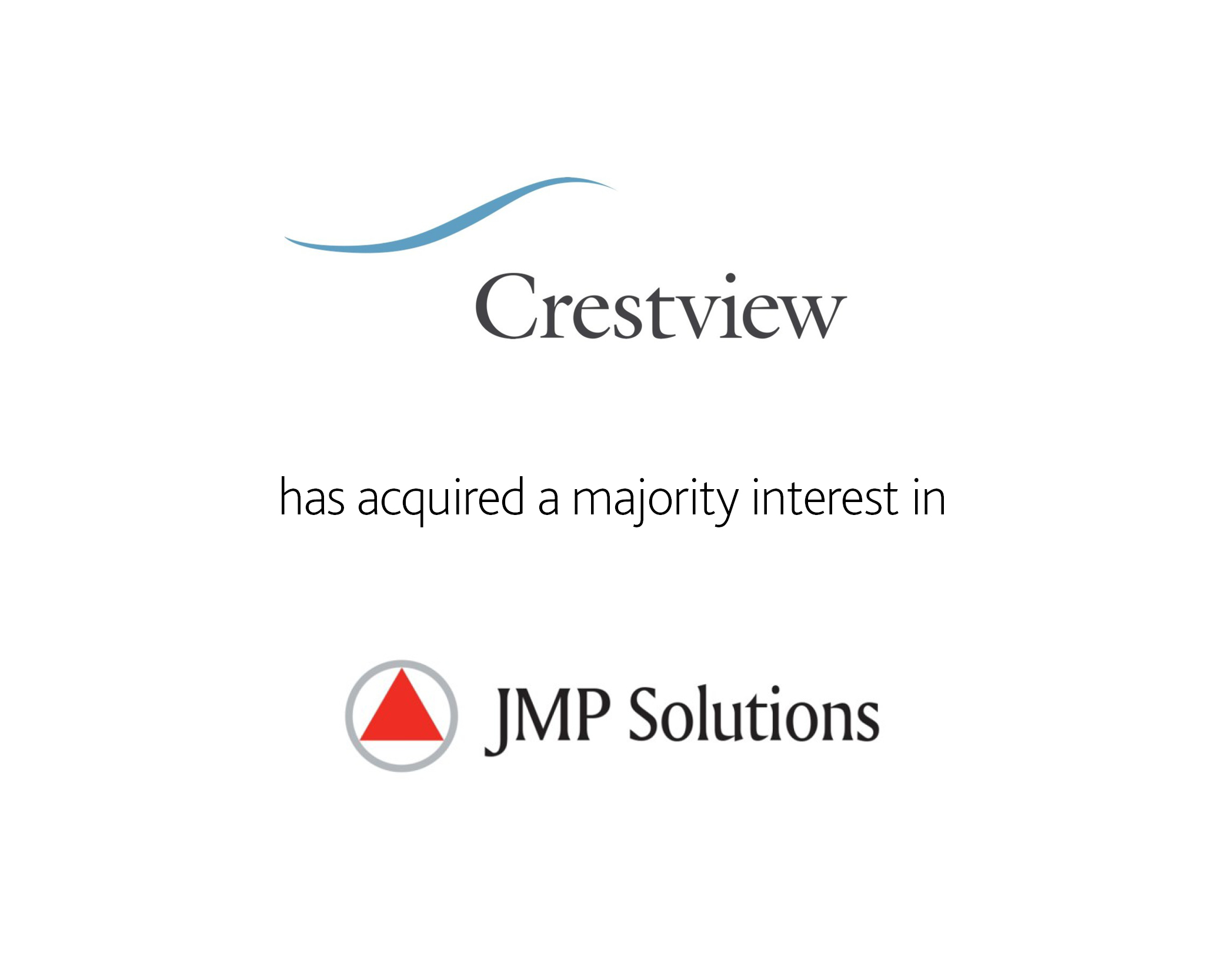 Crestview Partners has acquired a majority interest in JMP Solutions 