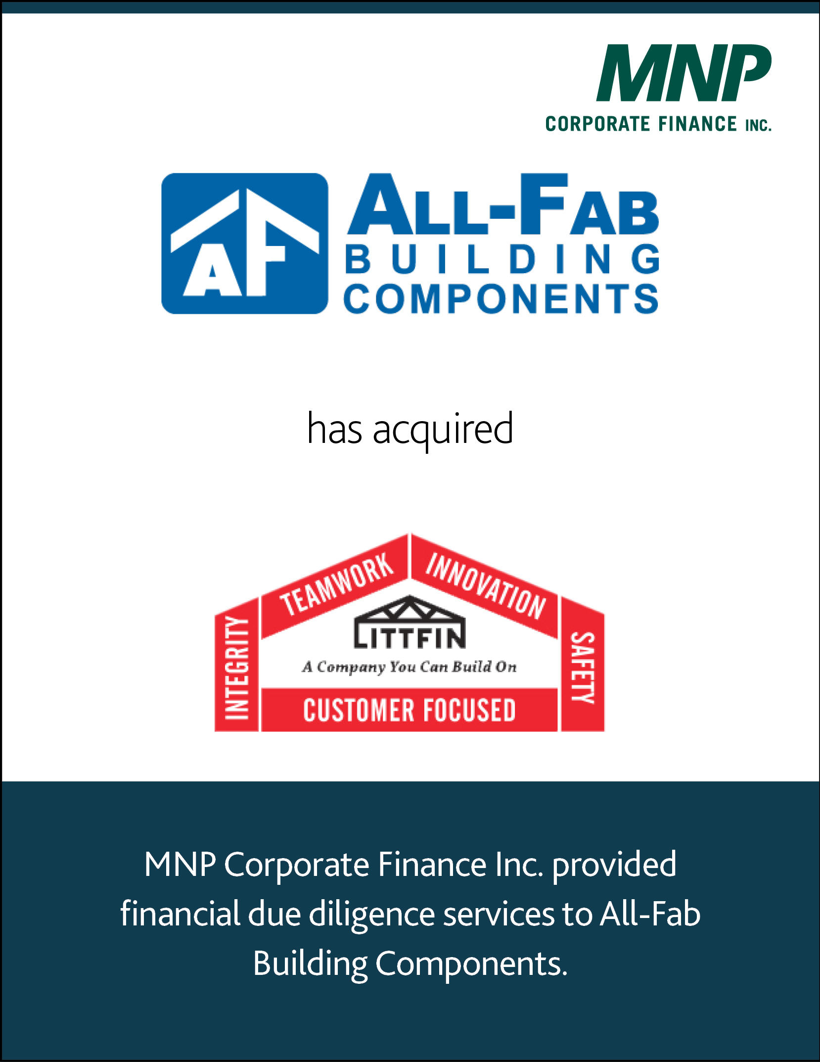 All-Fab Building Components has acquired Littfin