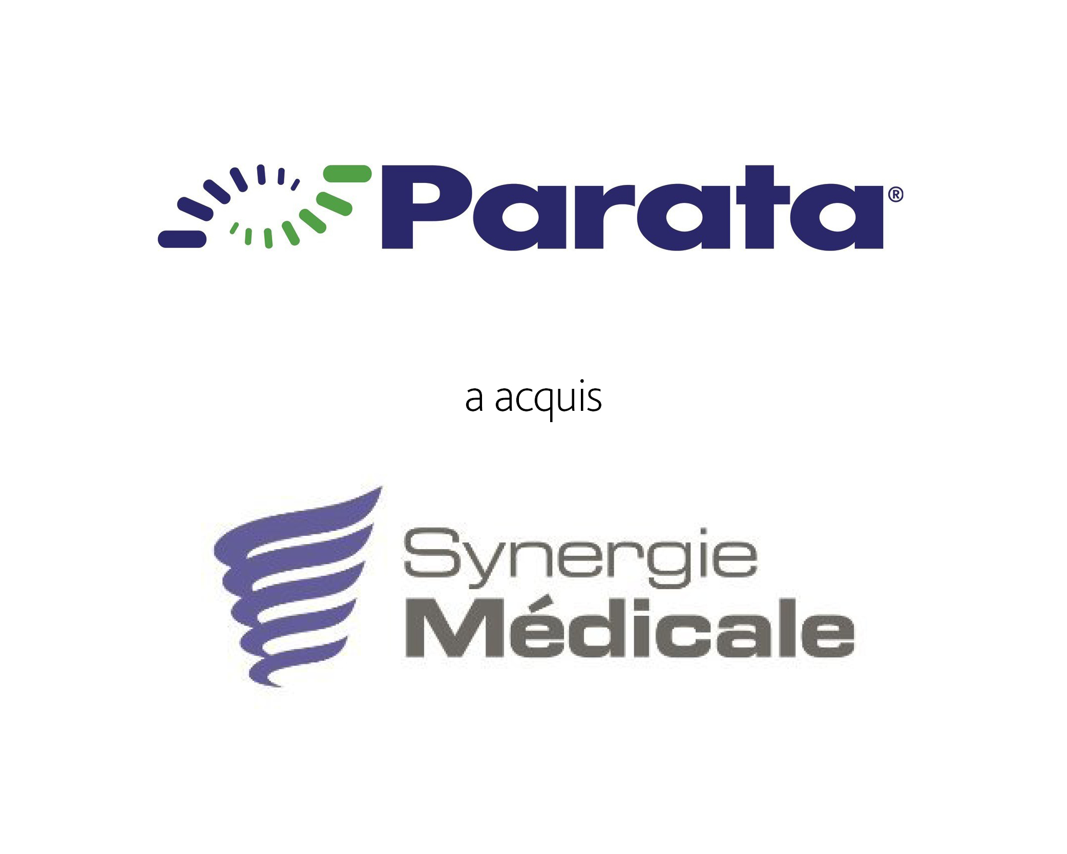 Parata Systems LLC, une société de portefeuille de Frazier Healthcare Partners a acquis Synergie Médicale BRG Inc.