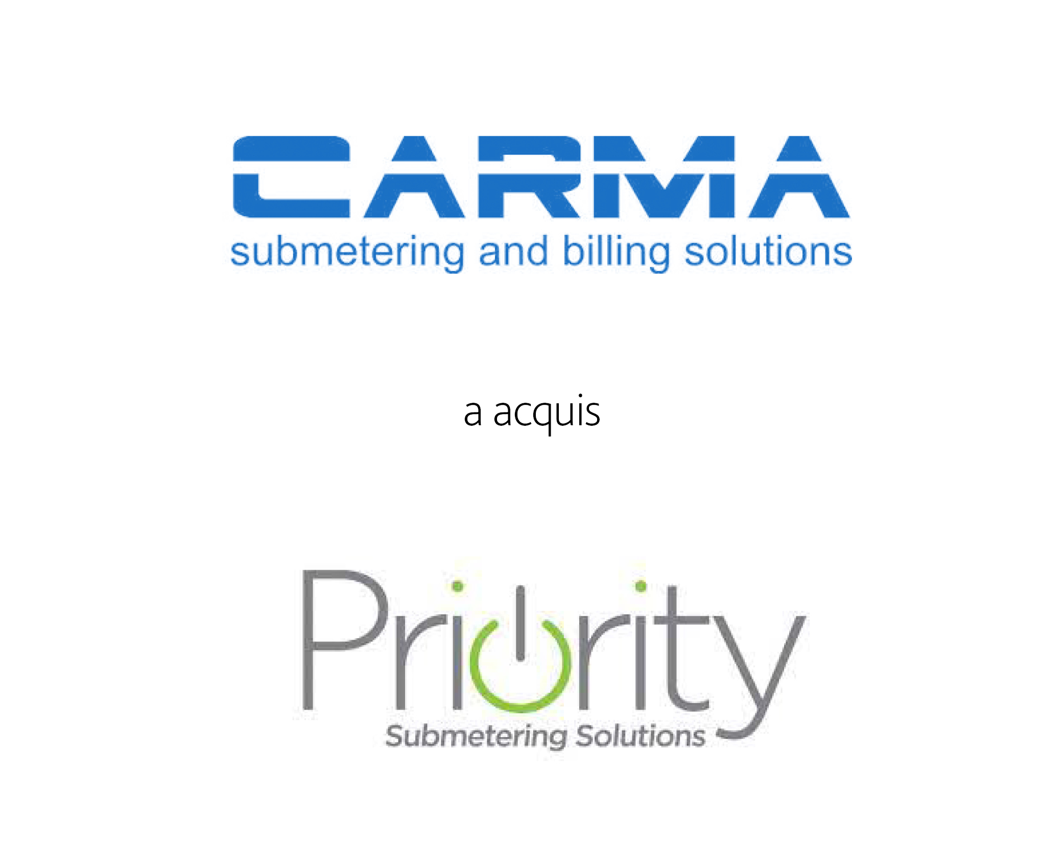 Carma Corp. a acquis Priority Submetering Solutions Inc. et Priority Submetering Solutions, SARL
