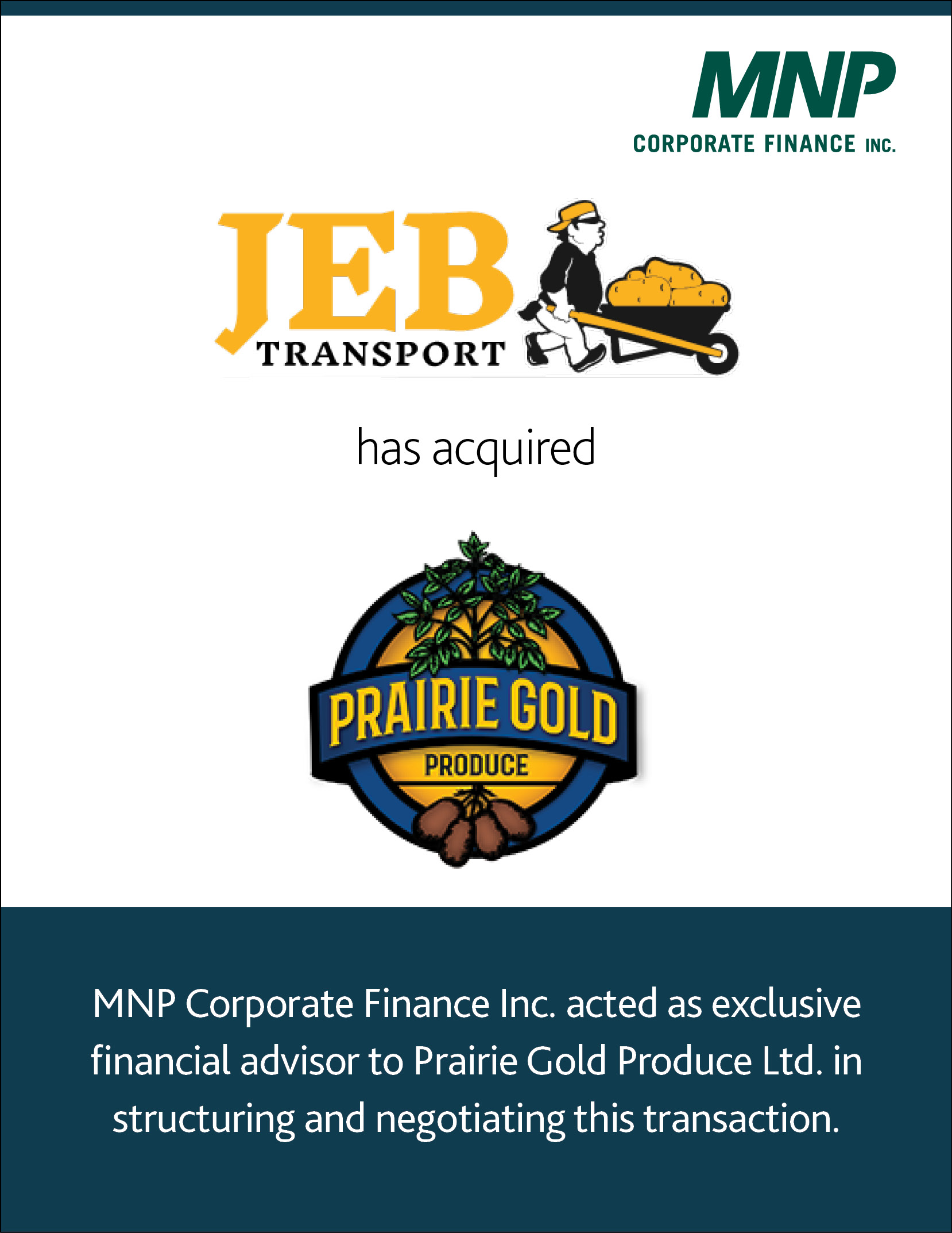 JEB & Prairie gold logos