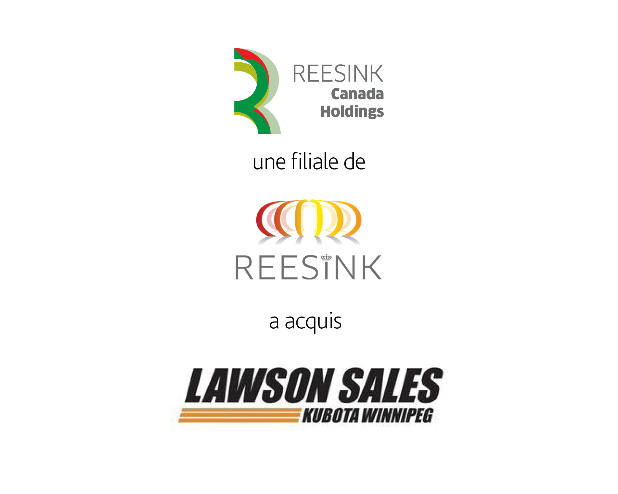 Le logo Reesink Canada Holdings Inc. et le logo Lawson Sales.
