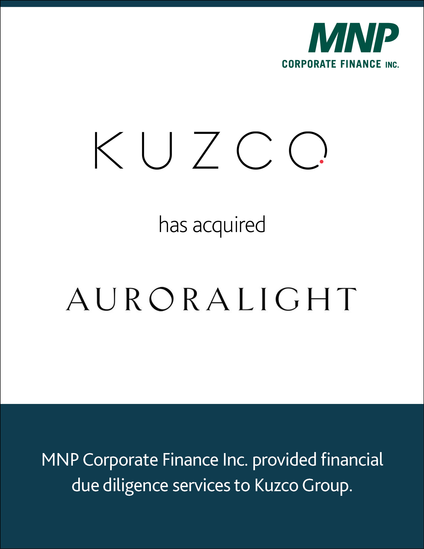 Kuzco has acquired Auroralight