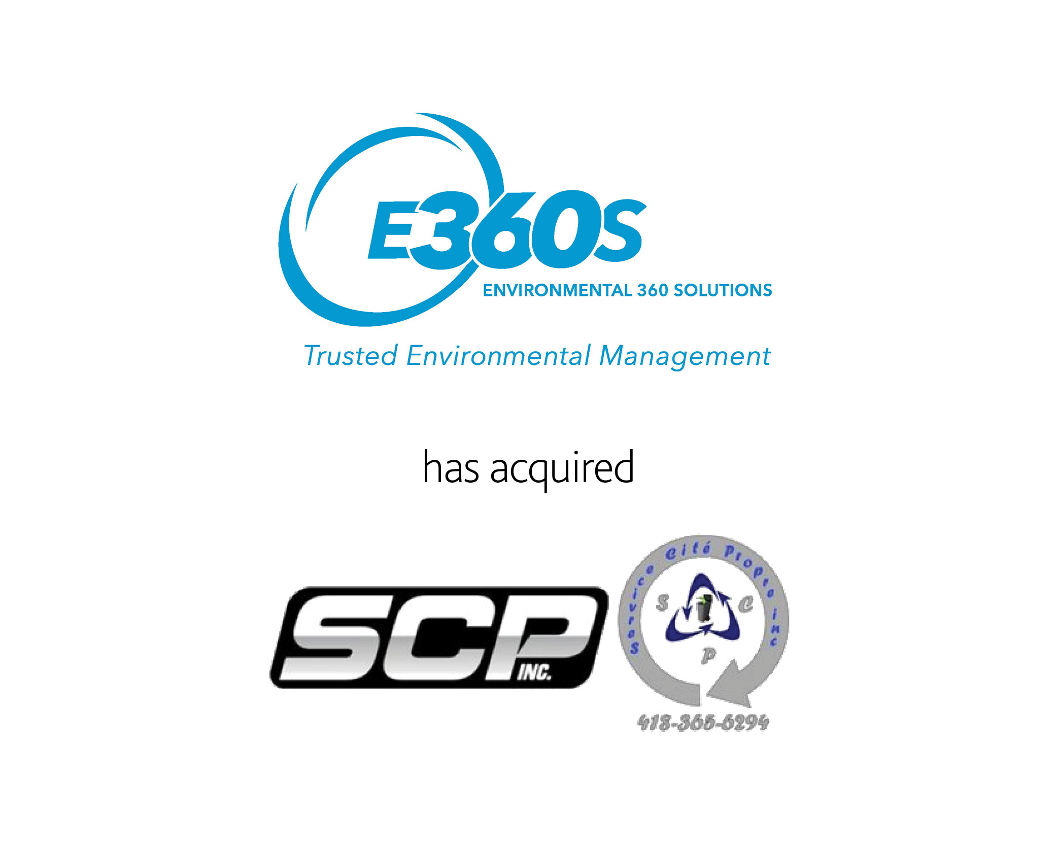 Environmental 360 Solutions Lt SCP Inc and Service Cité Propre Inc