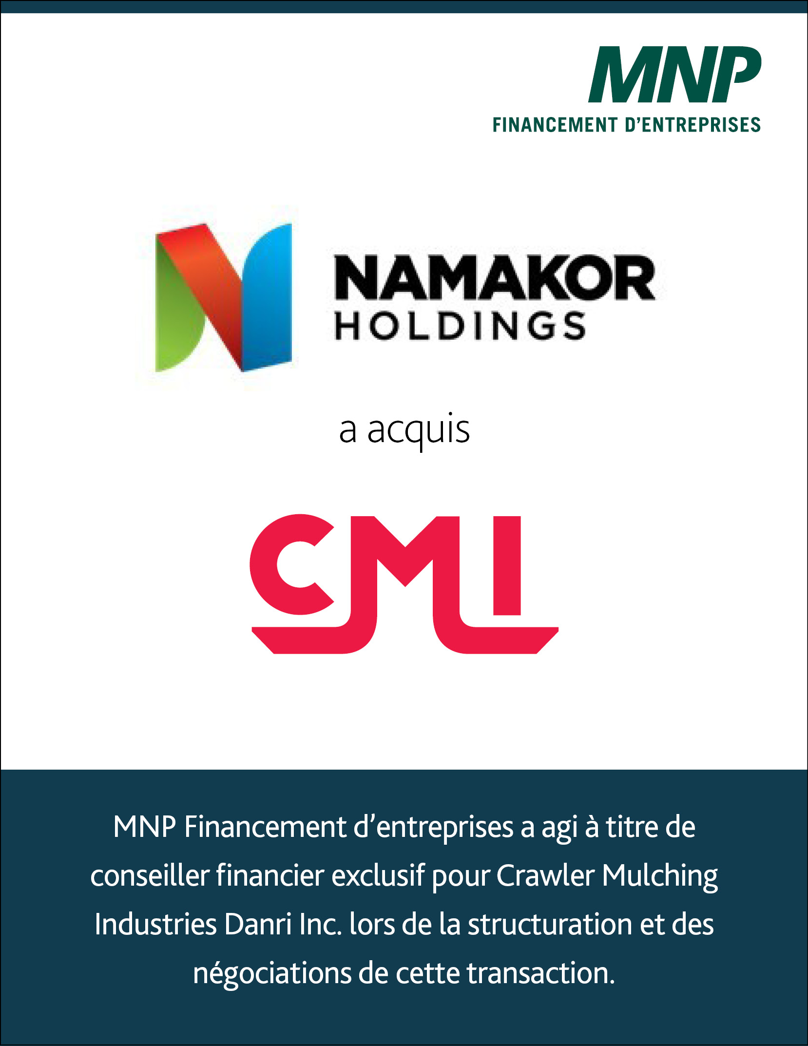 Namakor Holdings Crawler Mulchinbg Industries Danri Inc