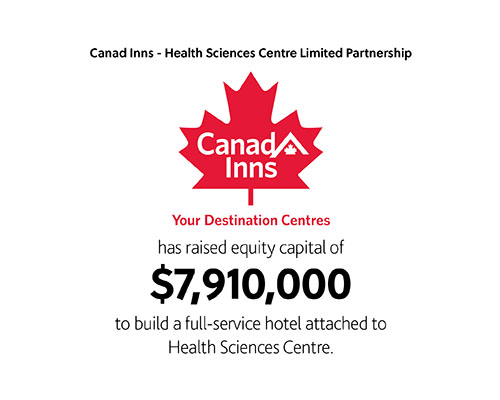 Canad Inns- Health Sciences Centre Limited Partnership has raised equity capital of $7,910,000 to build a full-service hotel attached to Health Sciences Centre