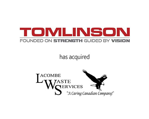 Tomlinson has acquired Lacombe Waste Services 