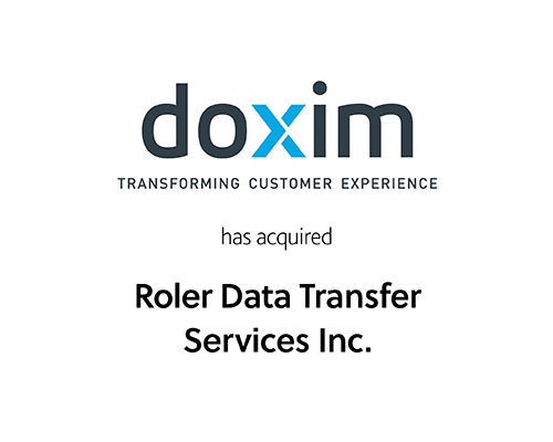 Doxim Inc. has acquired Roler Data Transfer Services Inc.