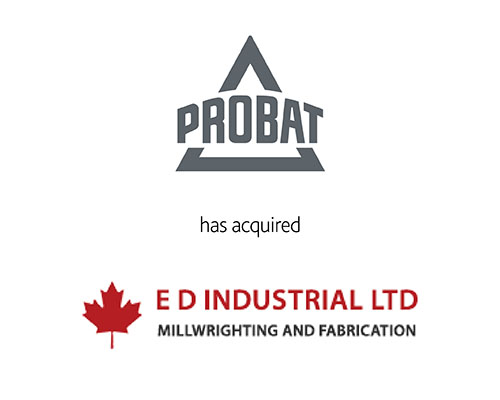 Probat Inc., a subsidiary of the Probat Group, has acquired E D Industrial Ltd. and E D Industrial USA, Inc.