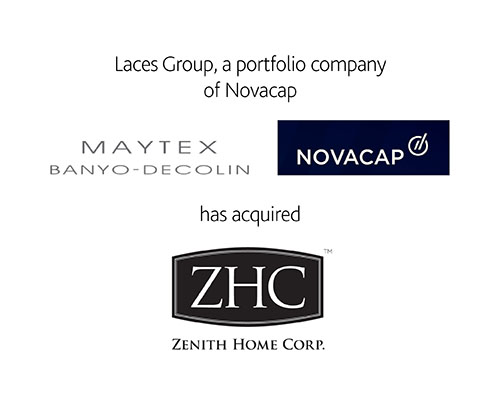 Laces Group, a portfolio company of Novacap, has acquired Zenith Products Corporation.