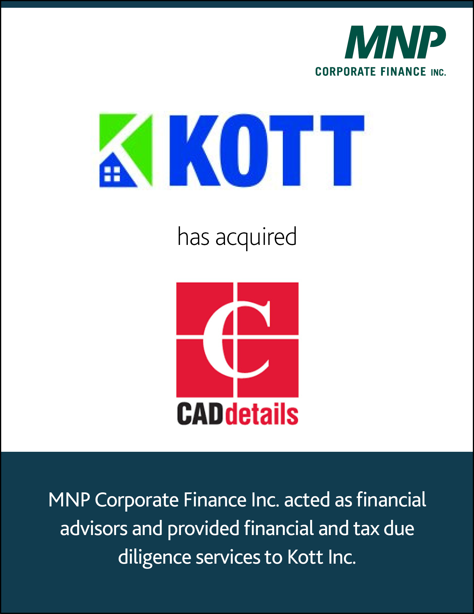 Kott has acquired CADdetails