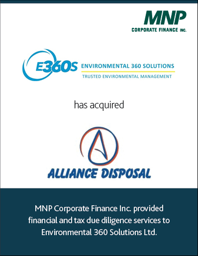Environmental 360 Solutions has acquired Alliance Disposal