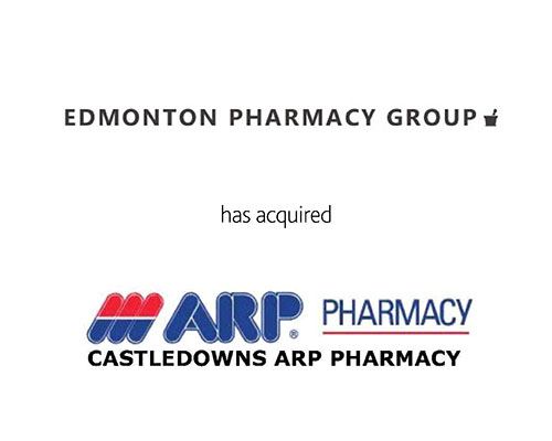 Edmonton Pharmacy Group has acquired Castledowns ARP Pharmacy 