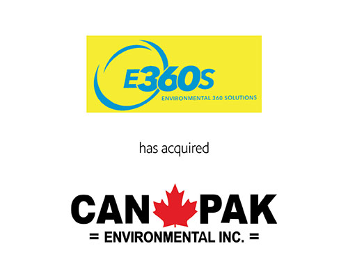 Environmental 360 Solutions Inc. has acquired Can Pak Environmental Inc.