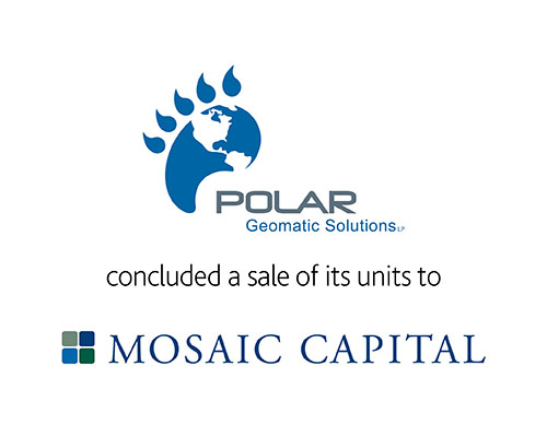 Polar Geomatic Solutions concluded a sale of its units to Mosaic Capital 