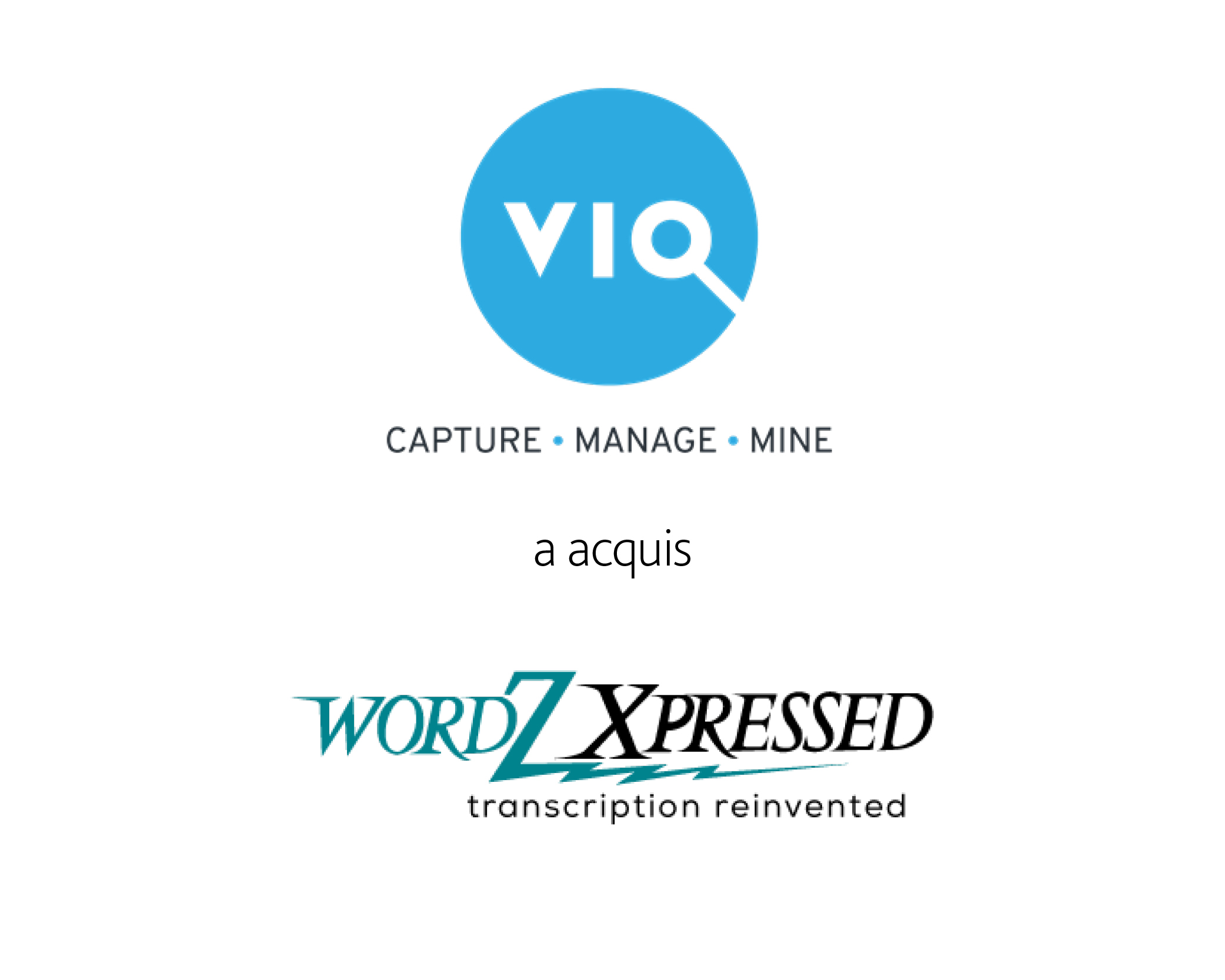 VIQ Solutions Inc. a acquis wordZXpressed, Inc.