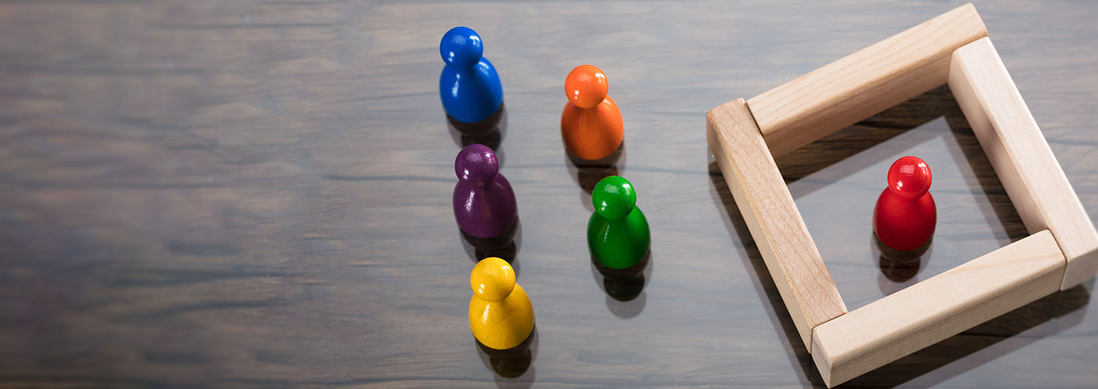 Isolated pawn on a desk