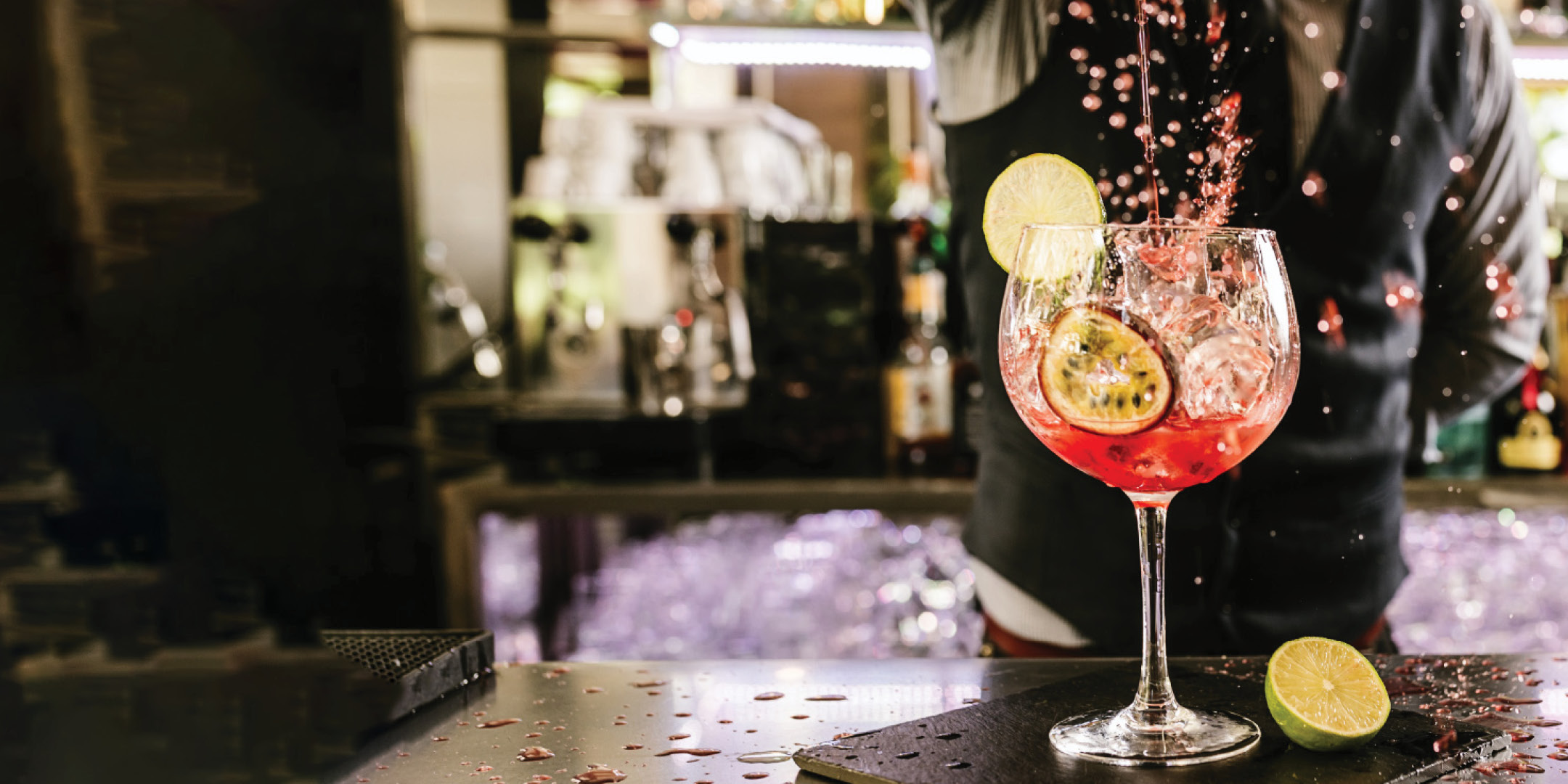 Bartender pouring drink