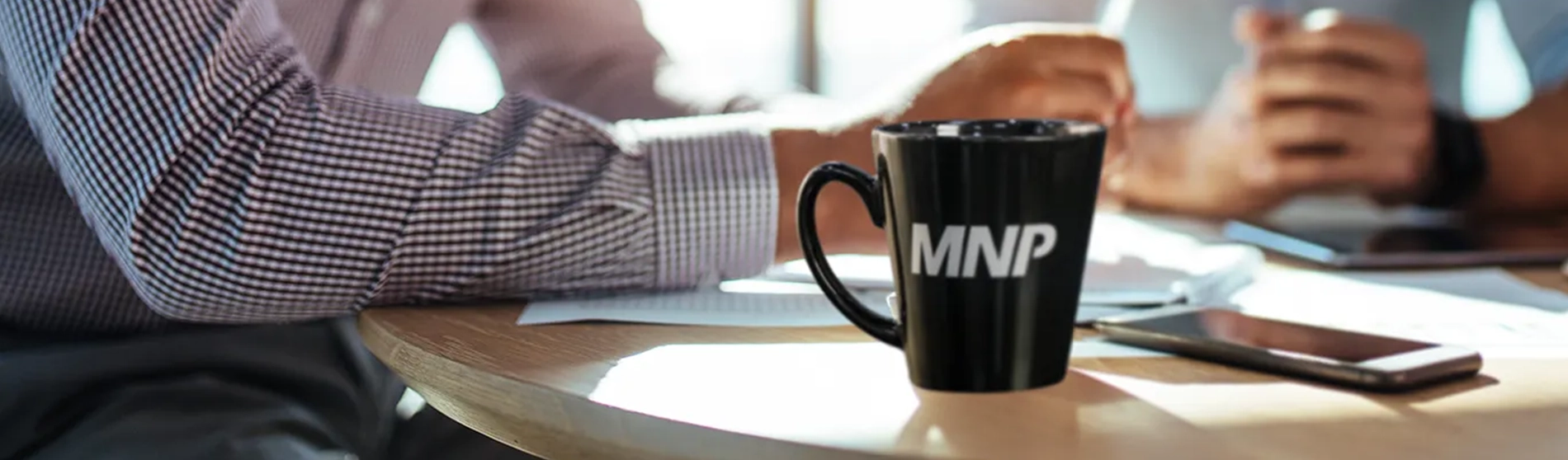 business person working at their desk