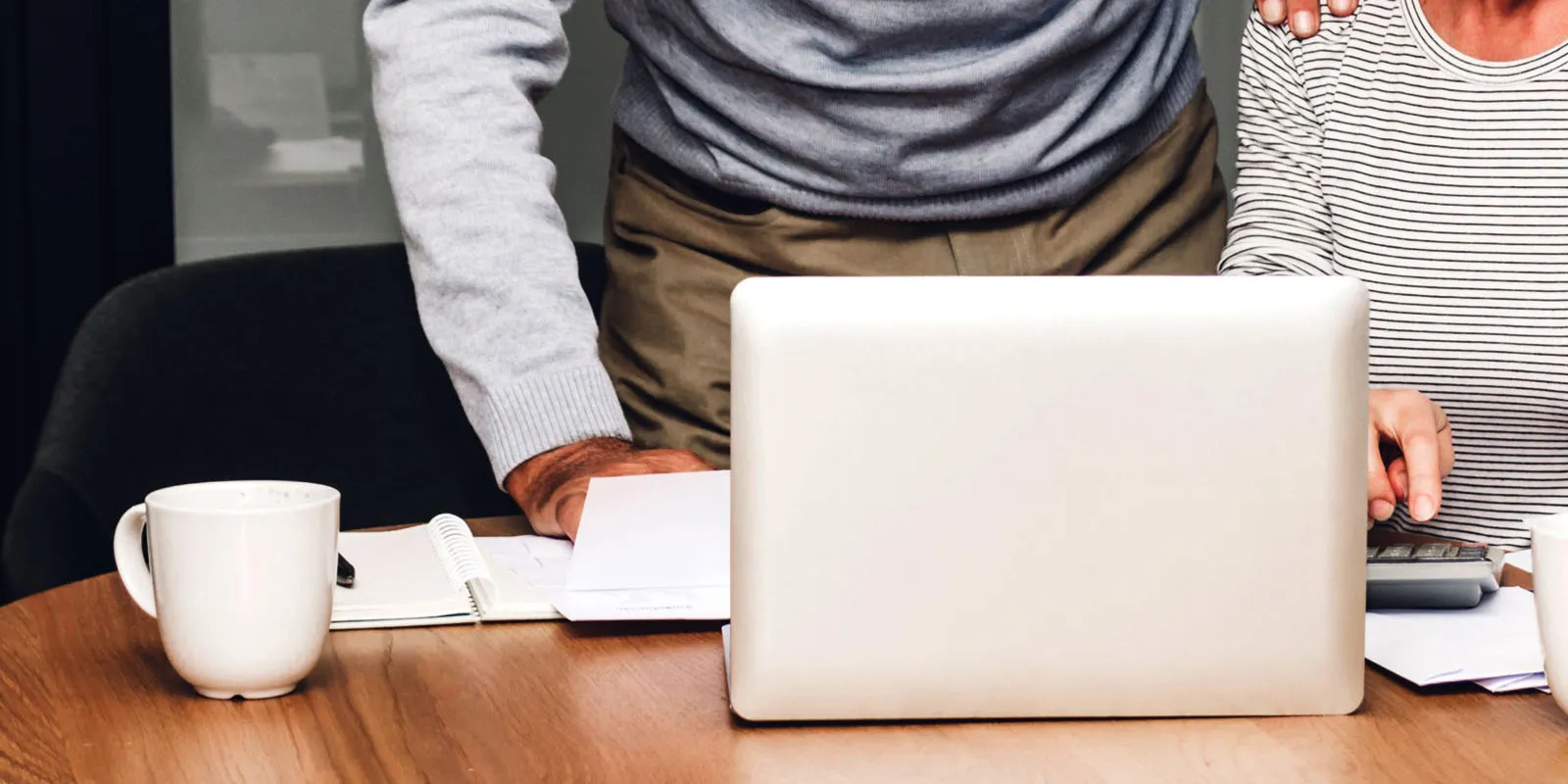 person working on a laptop