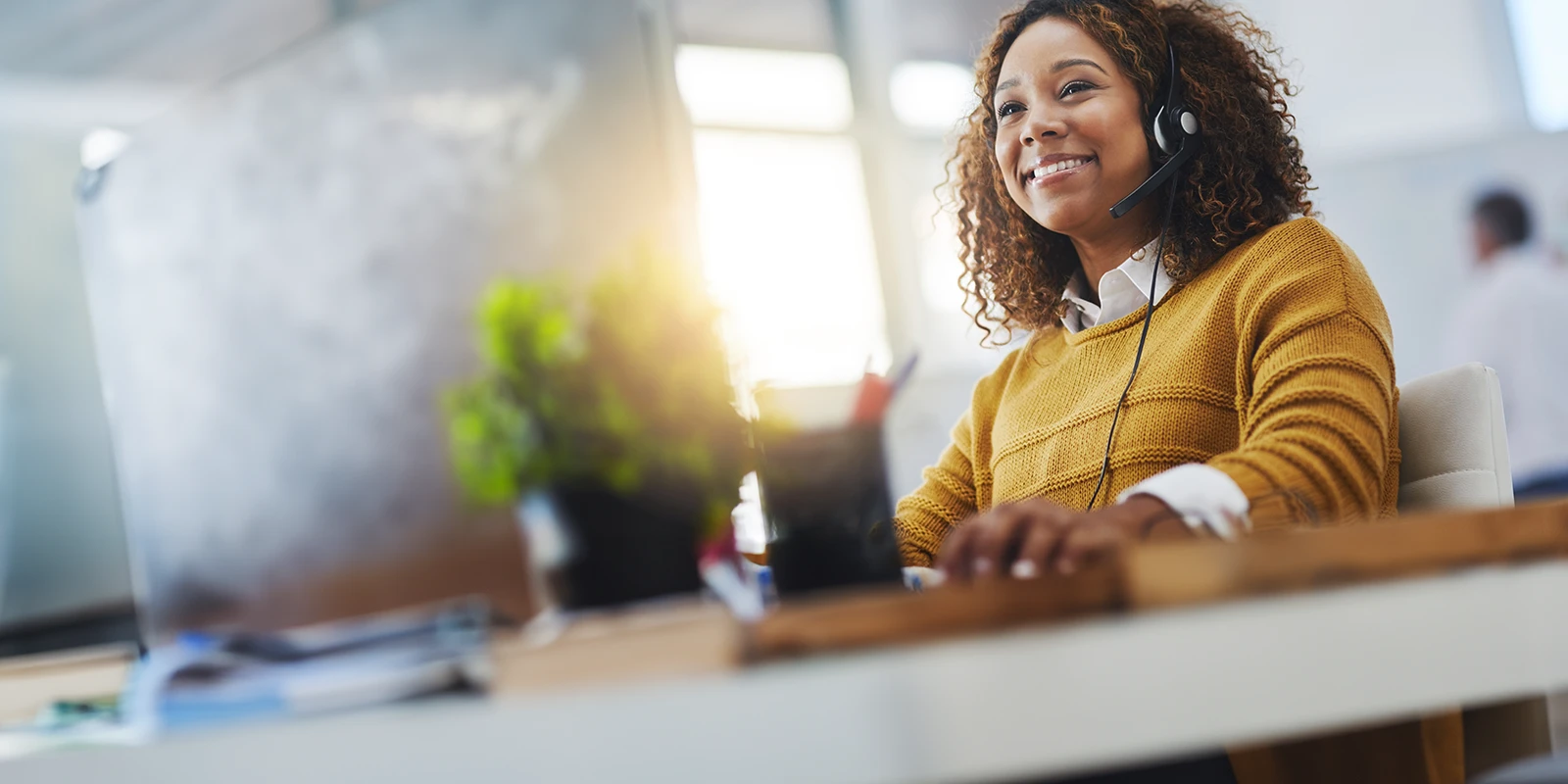 IT technician providing virtual help